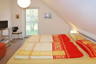 Ein Bett oder Betten in einem Zimmer der Unterkunft Haus Waldwiese