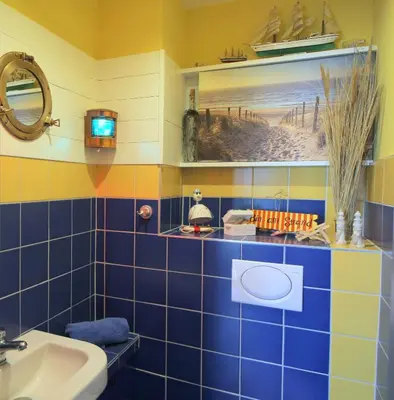Ein Badezimmer in der Unterkunft Nebelstation