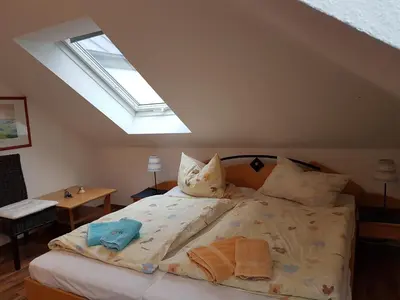 Ein Bett oder Betten in einem Zimmer der Unterkunft Parkresidenz am Hafen 15