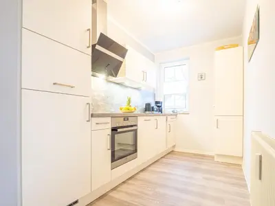 Küche/Küchenzeile in der Unterkunft Ferienwohnung Flaschenpost