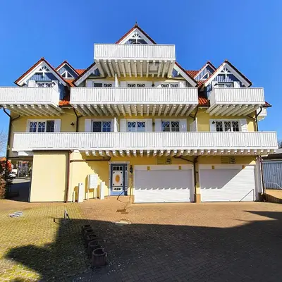 Das Gebäude in dem sich die Ferienwohnung befindet
