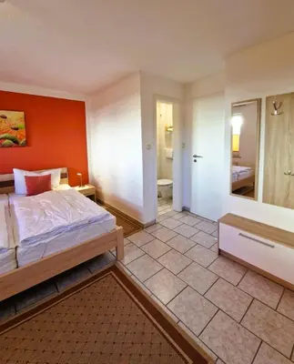 Ein Bett oder Betten in einem Zimmer der Unterkunft Hägerende 
