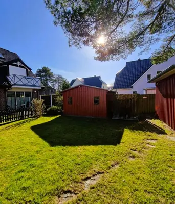 Ein Garten an der Unterkunft Hägerende 
