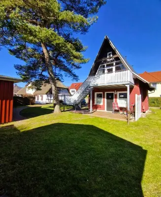 Das Gebäude in dem sich die Ferienwohnung befindet