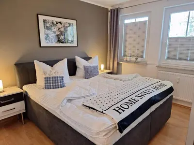 Ein Bett oder Betten in einem Zimmer der Unterkunft Hafenstr. 28 Wohnung 3