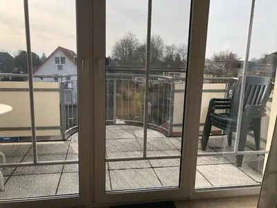 Ein Balkon oder eine Terrasse in der Unterkunft Hafenstr.22 Wohnung 7