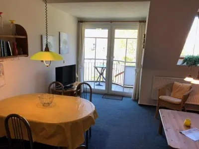 Ein Sitzbereich in der Unterkunft Hafenstr.22 A Wg.5