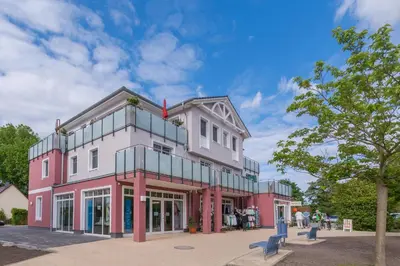 Das Gebäude in dem sich die Ferienwohnung befindet