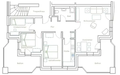 Grundriss der Unterkunft Hafenstr.35 Villa Verena