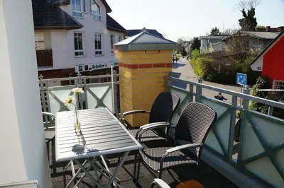 Ein Balkon oder eine Terrasse in der Unterkunft Hafenstr.35 Villa Verena