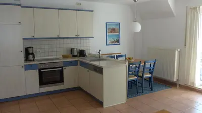 Küche/Küchenzeile in der Unterkunft Haus Kranich 