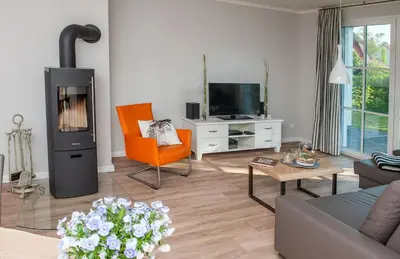 TV/Unterhaltungsangebot in der Unterkunft Haus Kranichsruh Wohnung 2.1 