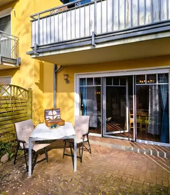 Ein Balkon oder eine Terrasse in der Unterkunft Haus Sonne Whg.3