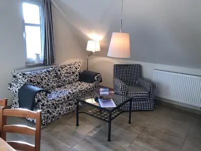 Ein Sitzbereich in der Unterkunft Jordanstr. 27 A 