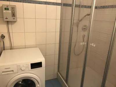 Ein Badezimmer in der Unterkunft Jordanstr. 27 A 