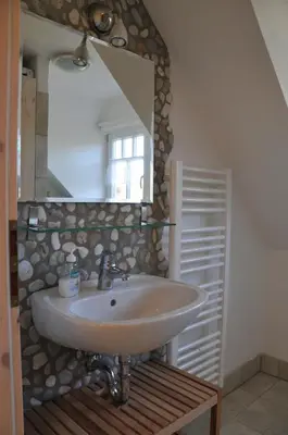 Ein Badezimmer in der Unterkunft Traumfängerhaus Elfen