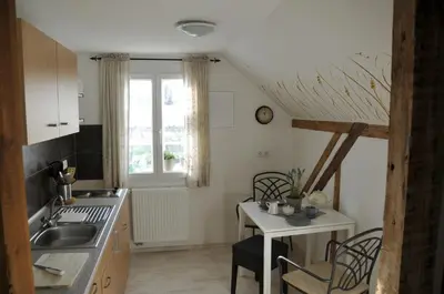 Küche/Küchenzeile in der Unterkunft Traumfängerhaus Engel