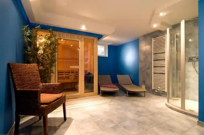 Grundriss der Unterkunft Ferienhaus Zander mit Sauna
