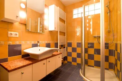 Ein Badezimmer in der Unterkunft Ferienhaus Zander mit Sauna
