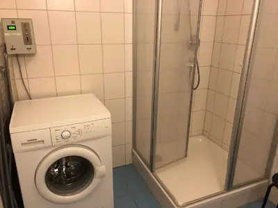 Ein Badezimmer in der Unterkunft Jordanstr. 27 A 