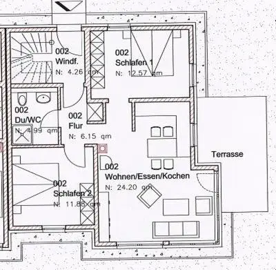 Grundriss der Unterkunft Jordanstr. 27 A 
