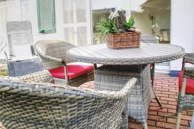 Ein Sitzbereich in der Unterkunft Jordanstr. 35 Wohnung 1