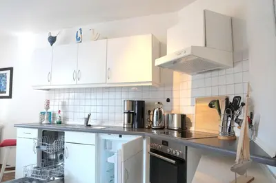 Küche/Küchenzeile in der Unterkunft Jordanstr. 35 Wohnung 6