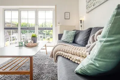 Ein Sitzbereich in der Unterkunft Kavelweg 43 EG Wohnung