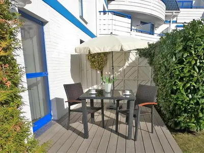 Ein Balkon oder eine Terrasse in der Unterkunft Klosterstr. 14 Wohnung 3