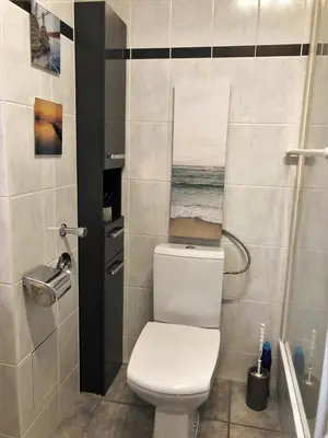 Ein Badezimmer in der Unterkunft Klosterstr. 14 Wohnung 3