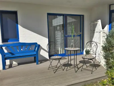 Ein Balkon oder eine Terrasse in der Unterkunft Klosterstr. 14 Wohnung 3