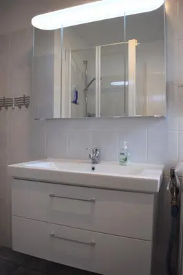 Ein Badezimmer in der Unterkunft Klosterstr. 14 Wohnung 3