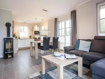 Küche/Küchenzeile in der Unterkunft Komfortables Ferienhaus mit Sauna in Fuhlendorf