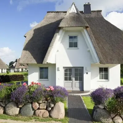 Haus an der Bodden-Lagune mit Sauna