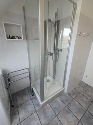 Ein Badezimmer in der Unterkunft Klosterstr.14 Wohnung Nr.14