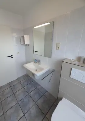 Ein Badezimmer in der Unterkunft Klosterstr.14 Wohnung Nr.14