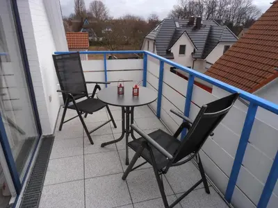 Ein Balkon oder eine Terrasse in der Unterkunft Klosterstr.14 Wohnung Nr.14