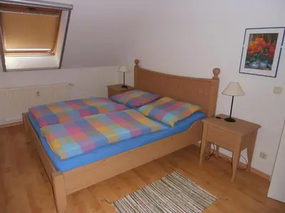 Ein Bett oder Betten in einem Zimmer der Unterkunft Klosterstr.14 Wohnung Nr.14