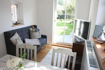 Ein Sitzbereich in der Unterkunft Omi-Zingst - Haus Dora