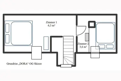 Grundriss der Unterkunft Omi-Zingst - Haus Dora