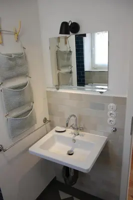 Ein Badezimmer in der Unterkunft Omi-Zingst - Haus Dora