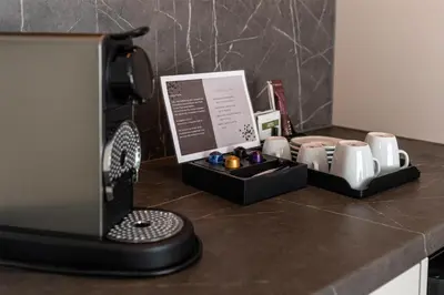 Kaffee-/Teezubehör in der Unterkunft Dorint Strandresort & Spa Ostseebad Wustrow
