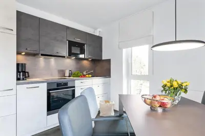 Küche/Küchenzeile in der Unterkunft Klosterstr.14 Wohnung 4