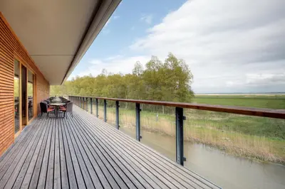 Ein Balkon oder eine Terrasse in der Unterkunft Ostseehotel Dierhagen
