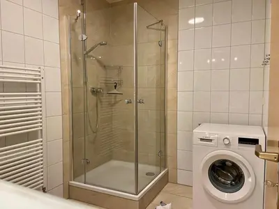 Ein Badezimmer in der Unterkunft Lindenstr. 20 EG-Re Wg.4
