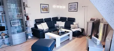 Ein Sitzbereich in der Unterkunft Lindenstr.32 Whg 4