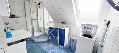 Ein Badezimmer in der Unterkunft Lindenstr.32 Whg 4