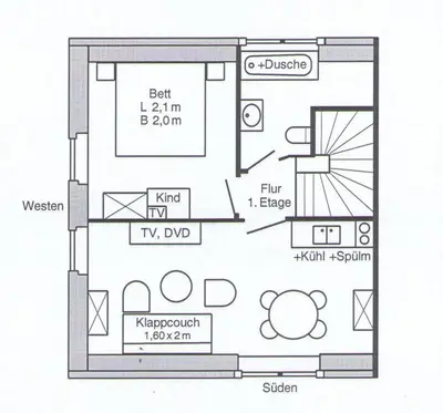 Grundriss der Unterkunft Lindenstr.32b