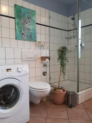 Ein Badezimmer in der Unterkunft Martha-Müller-Grählert-Weg 3 Wg.2