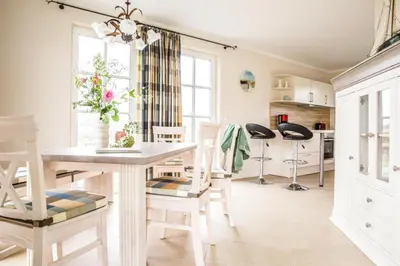 Grundriss der Unterkunft Luxushaus Boddenküste mit Sauna